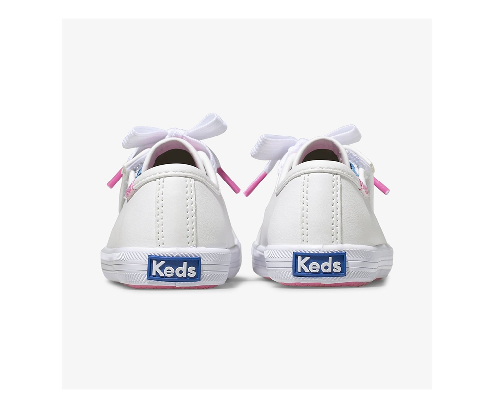 Basket Keds Enfant Blanche - Kickstart Multi-Color Eyelets Jr. - 103-QSWDMV